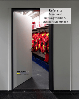 neuform-Türelemente in der Feuer- und Rettungswache 5 in Stuttgart-Möhringen