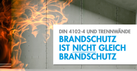 DIN 4102-4 und Trennwände