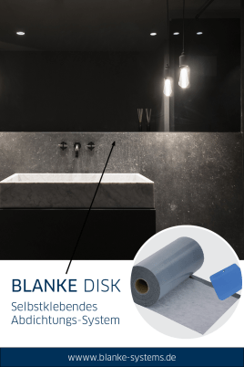 Selbstklebend abdichten mit BLANKE DISK