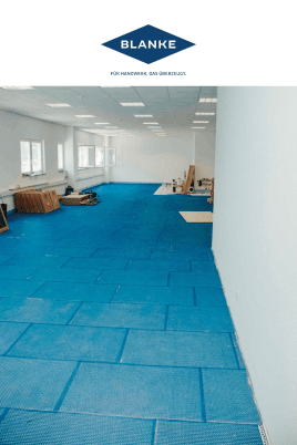 Fußbodenheizung nachträglich einbauen - Blanke Systems