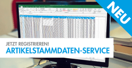 Artikelstammdaten mit einem Klick